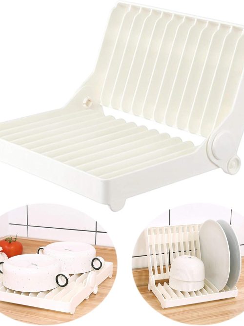Foldable Drying Rack for Vegetable Fruit and Tableware, Kitchen Sink Organizer